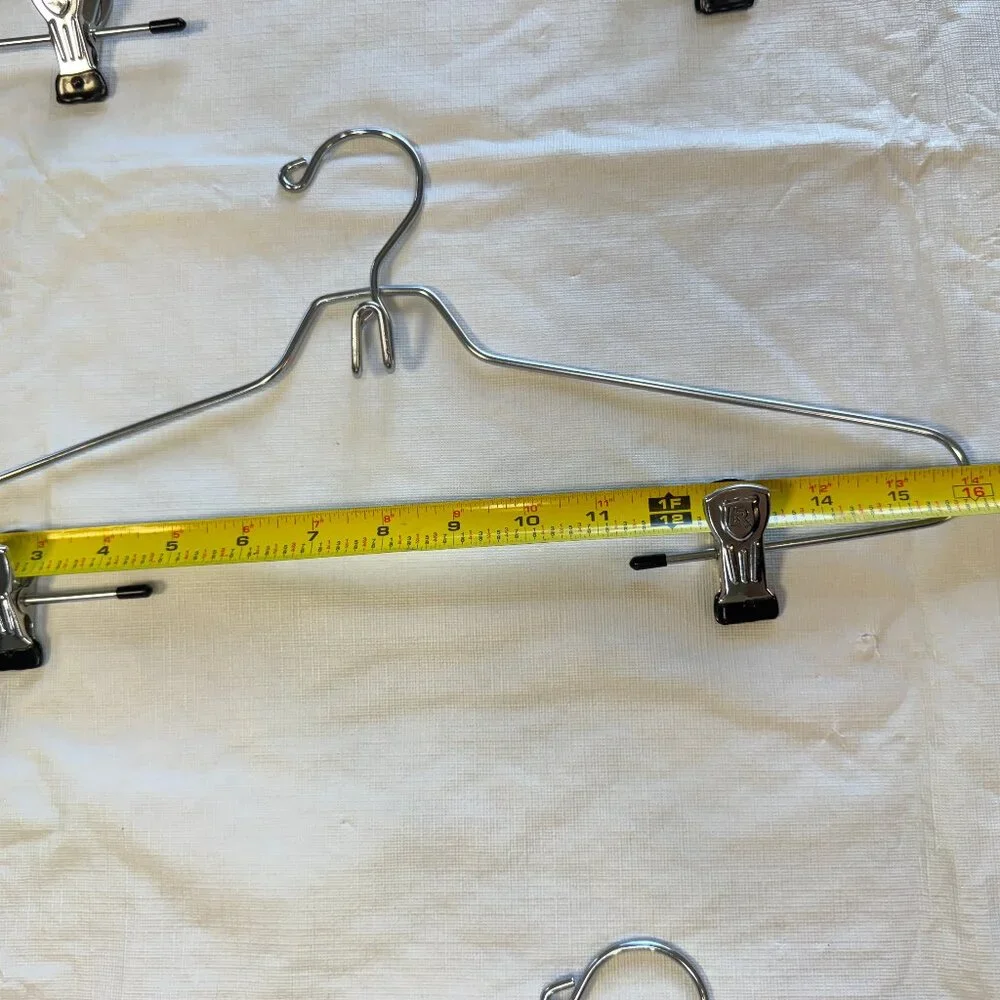 VGT Rubbermaid Metal Shirt Pant Skirt Clip Hangers Add-on Hook Stackable LOT 5